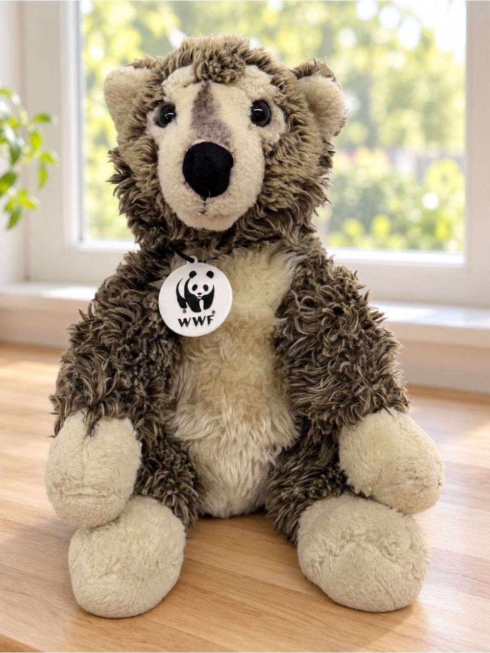 Build a Bear WWF Gray Timber Wolf Plush World Wildlife Fund BAB Stuffed Animal